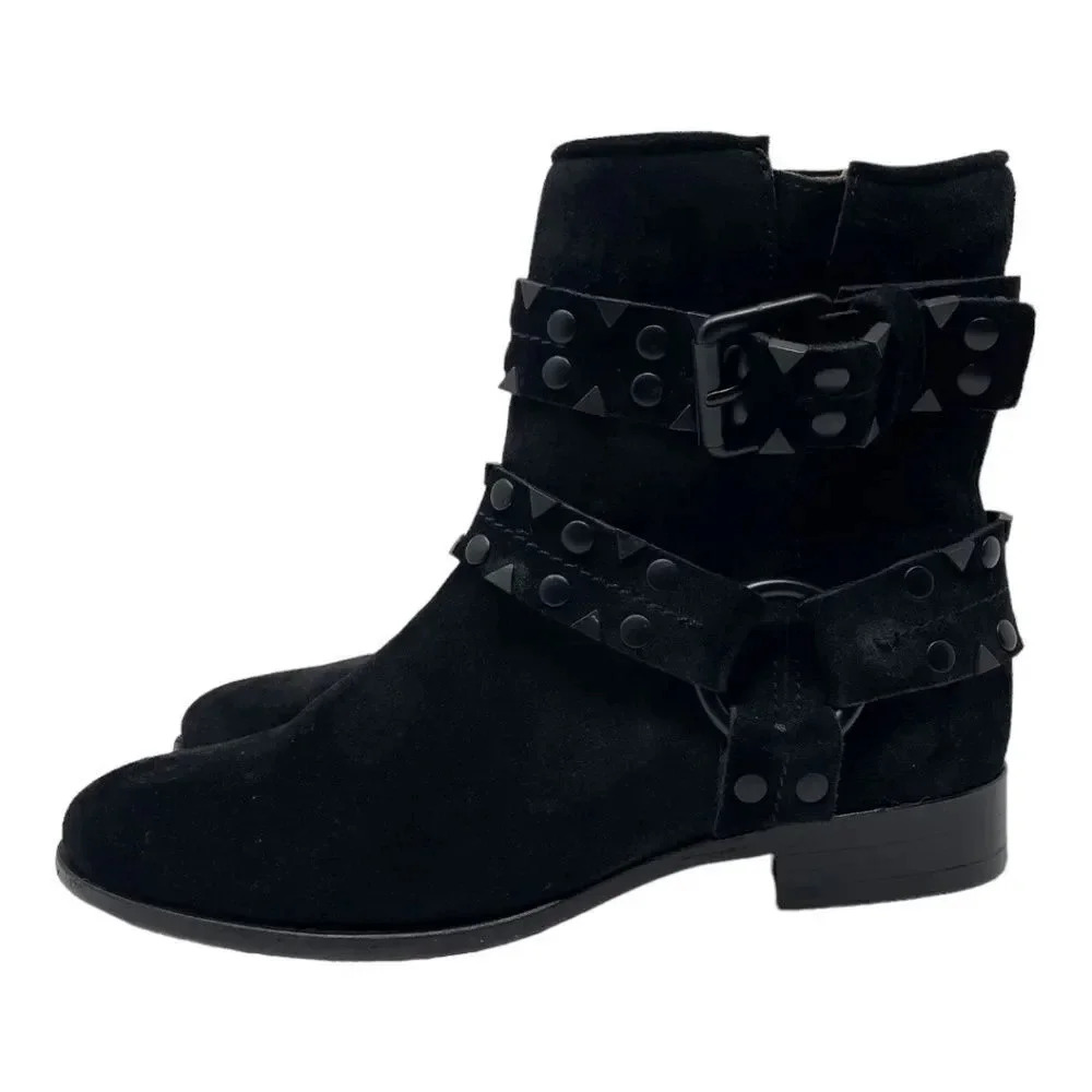FRYE Suede Carly Studded Short Boots